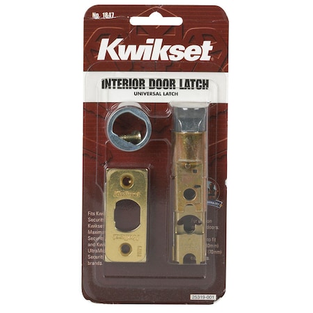 Kwikset Kwikset Bright Brass Gold Steel Door Latch 1 pk 81826-001